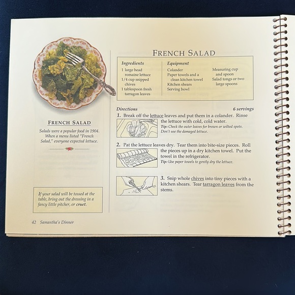 The American Girls Cookbook Kirsten Samantha Molly Portfolio of Pastimes 1st Ed - Picture 3 of 13
